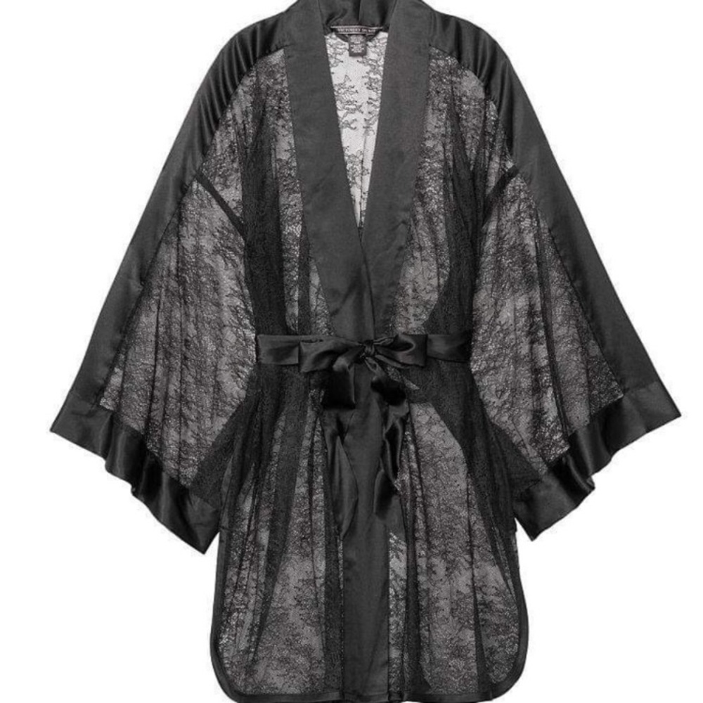 VICTORIA SECRET LACE KIMONO ROBE